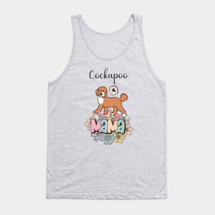 Red and White Cockapoo Mama  5 Tank Top